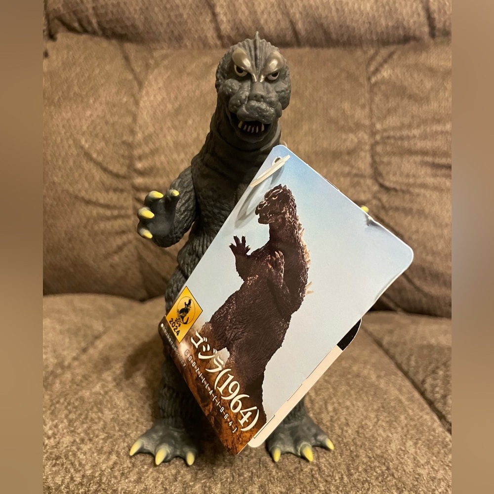 Godzilla Action Figure 1964 Version 6 1/2in Tall.